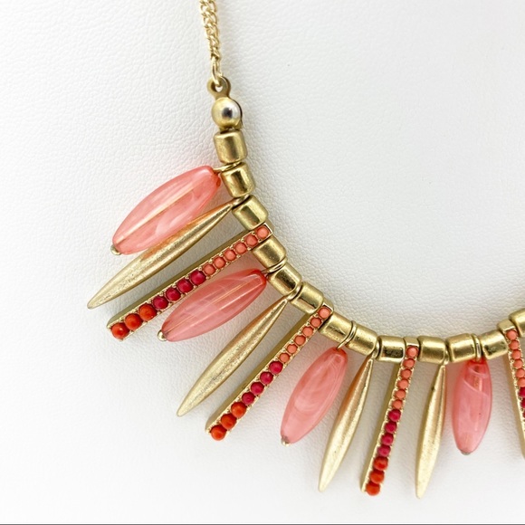 Apt. 9 Gold Tone Tube & Spikes Boho Chic Necklace - Picture 7 of 13